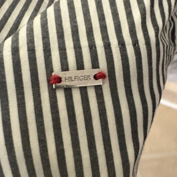 Tommy Hilfiger gray and White Striped Dress, size medium - Picture 7 of 12